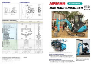 Miniescavatori Airman AX 27-4