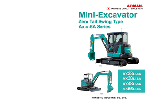 Miniescavatori Airman AX 38 U 6A