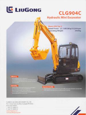 Miniescavatori Liugong CLG904C 