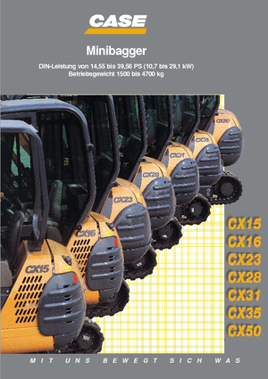 Miniescavatori Case CX 31