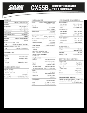Miniescavatori Case CX55B MTS