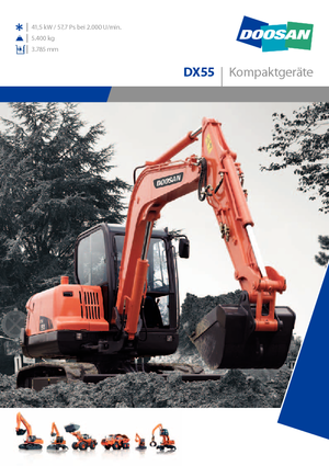 Escavatori gommati Doosan DX 55