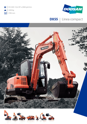 Escavatori gommati Doosan DX 55