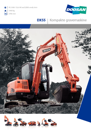 Escavatori gommati Doosan DX 55
