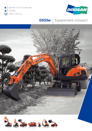Escavatori gommati Doosan DX55W