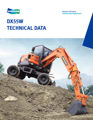 Escavatori gommati Doosan DX55W