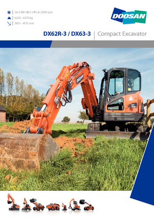 Escavatori cingolati Doosan DX62R-3