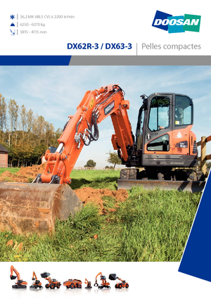 Escavatori cingolati Doosan DX62R-3