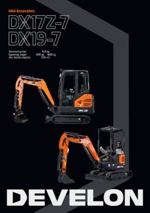 Miniescavatori Develon DX17Z 