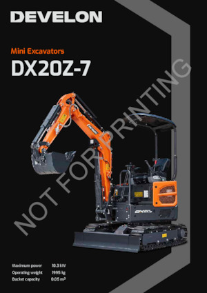 Miniescavatori Develon DX20Z-7 