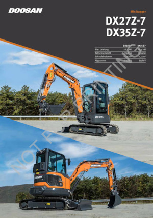 Miniescavatori Doosan DX27Z-7