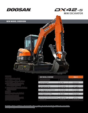 Miniescavatori Doosan DX42-5