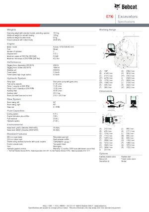 Miniescavatori Bobcat E 16