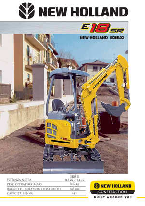 Miniescavatori New Holland E18SR