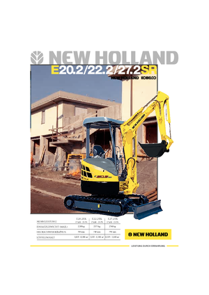 Miniescavatori New Holland E22.2SR