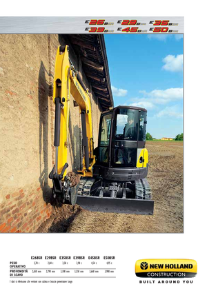 Miniescavatori New Holland E50B SR