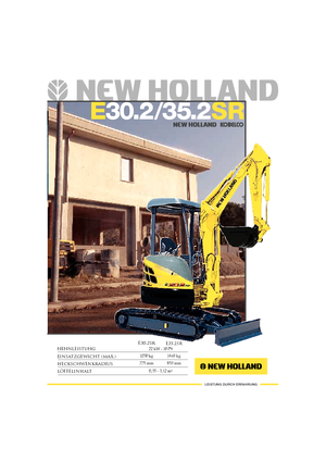 Miniescavatori New Holland E30.2SR