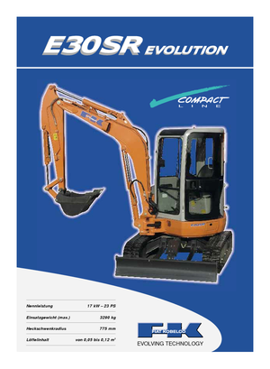 Miniescavatori Fiat Kobelco E 30 SR
