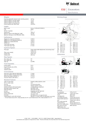 Miniescavatori Bobcat E32