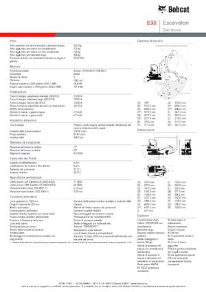 Miniescavatori Bobcat E32