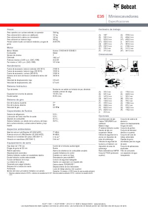 Miniescavatori Bobcat E35
