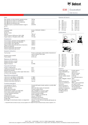 Miniescavatori Bobcat E35