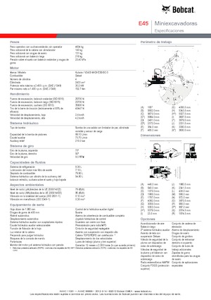 Miniescavatori Bobcat E45