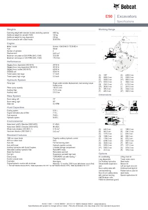 Miniescavatori Bobcat E50z