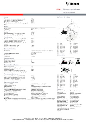 Miniescavatori Bobcat E50z