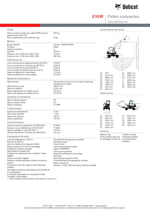 Miniescavatori Bobcat E55W