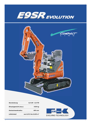 Miniescavatori Fiat Kobelco E 9 SR