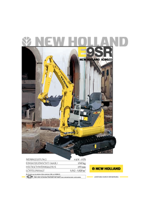 Miniescavatori New Holland E9SR