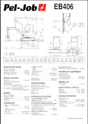 Miniescavatori Pel-Job EB 406