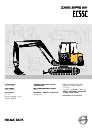 Miniescavatori Volvo EC55C