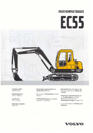 Miniescavatori Volvo EC55
