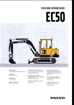 Miniescavatori Volvo EC50V