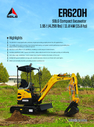 Miniescavatori SDLG ER620H