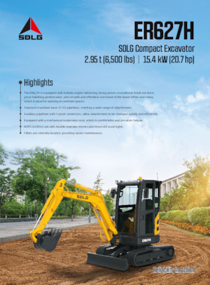 Miniescavatori SDLG ER627H 
