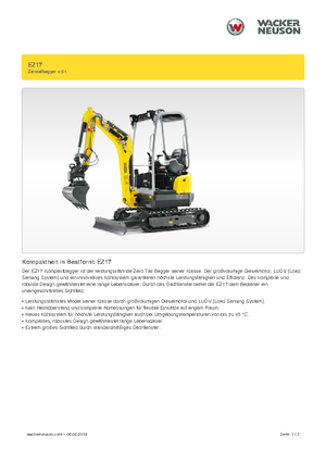 Miniescavatori Wacker Neuson EZ17
