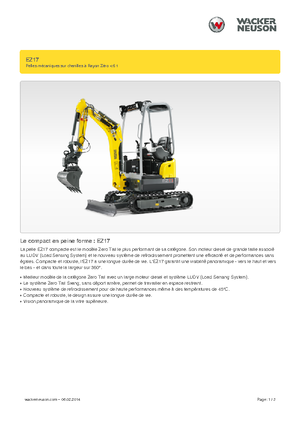 Miniescavatori Wacker Neuson EZ17