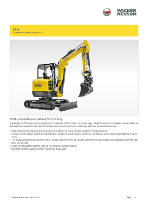 Miniescavatori Wacker Neuson EZ38