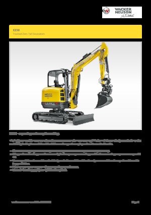 Miniescavatori Wacker Neuson EZ38