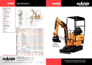 Miniescavatori Hanix H 08 B