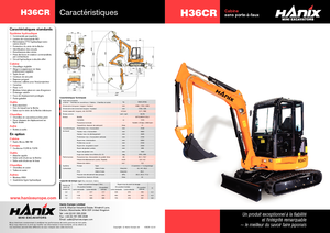Miniescavatori Hanix H 36 R