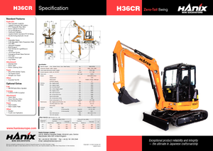 Miniescavatori Hanix H 36 R
