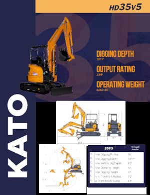 Miniescavatori Kato HD35V5