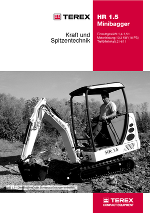 Miniescavatori Terex-Schaeff HR 1.5
