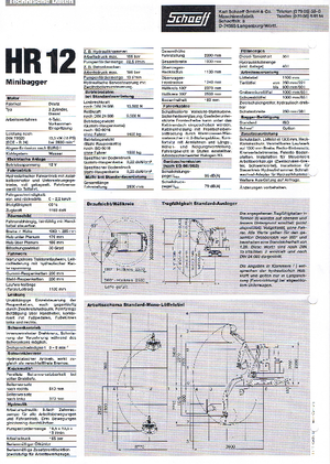 Miniescavatori Terex-Schaeff HR 12