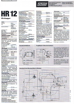 Miniescavatori Terex-Schaeff HR 12