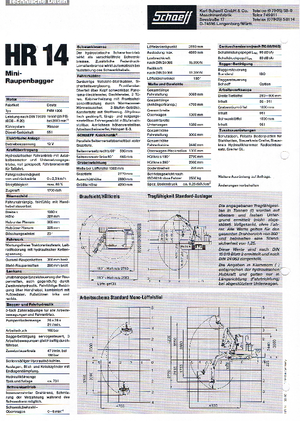 Miniescavatori Terex-Schaeff HR 14